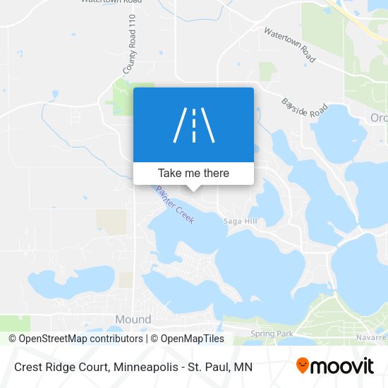 Mapa de Crest Ridge Court