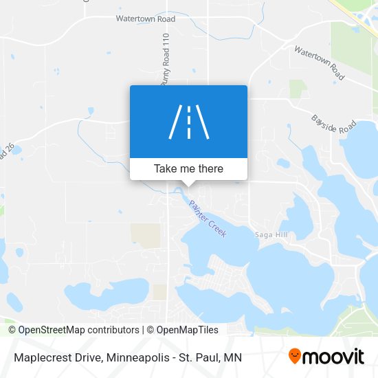 Maplecrest Drive map
