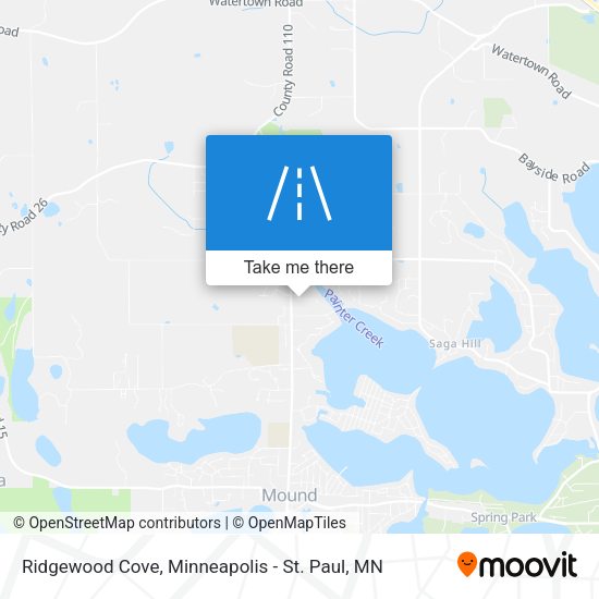 Mapa de Ridgewood Cove