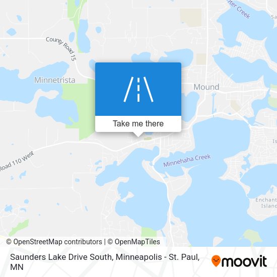 Saunders Lake Drive South map