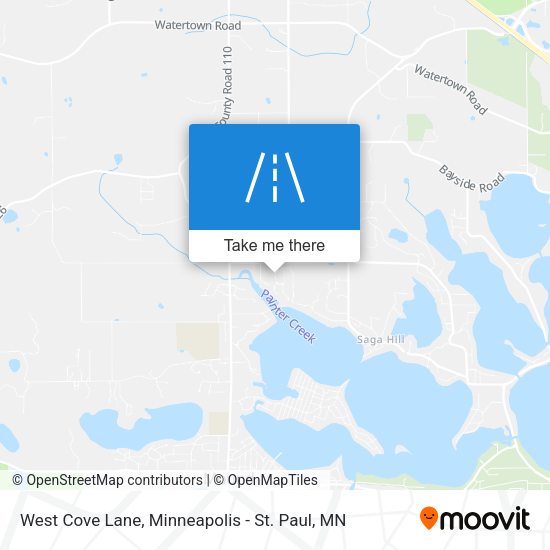 Mapa de West Cove Lane