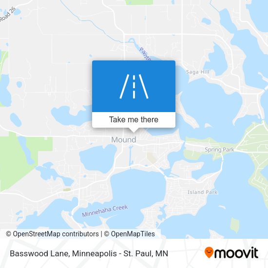 Basswood Lane map