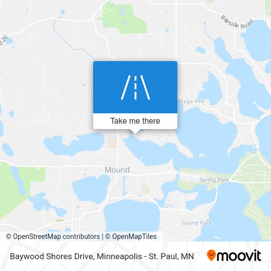 Mapa de Baywood Shores Drive