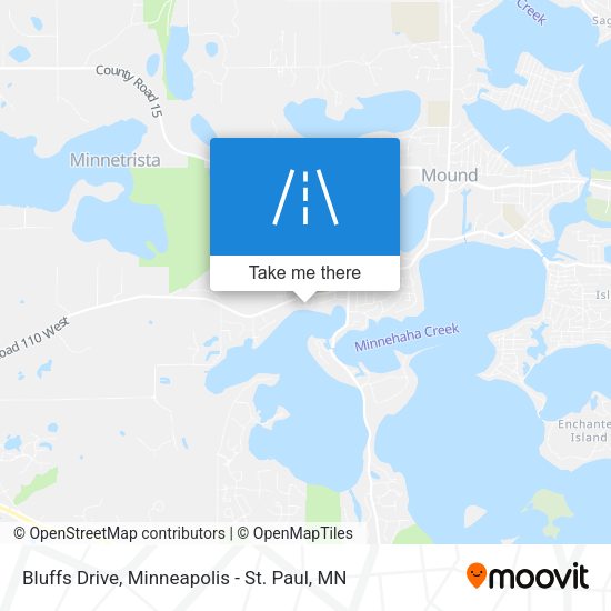 Bluffs Drive map