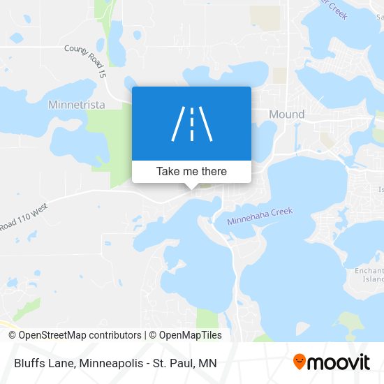Bluffs Lane map