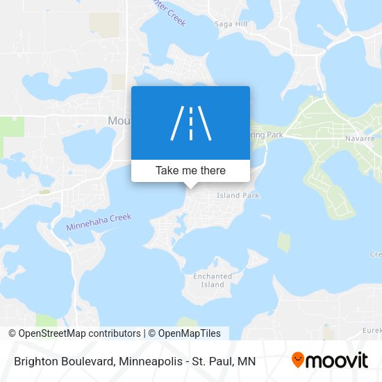 Mapa de Brighton Boulevard