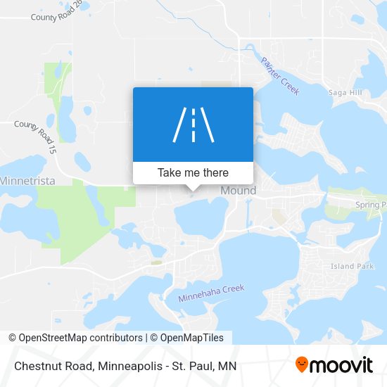 Chestnut Road map