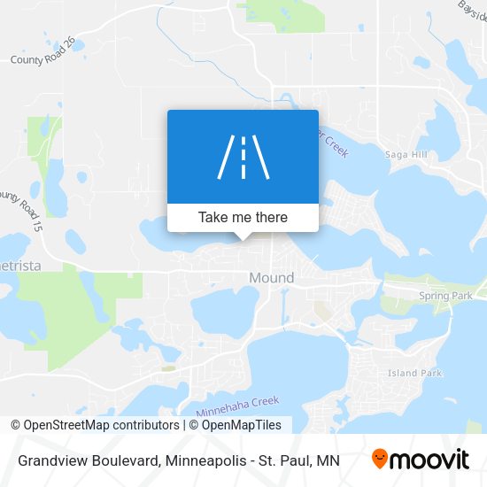 Grandview Boulevard map
