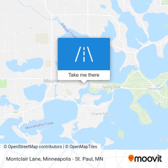 Mapa de Montclair Lane