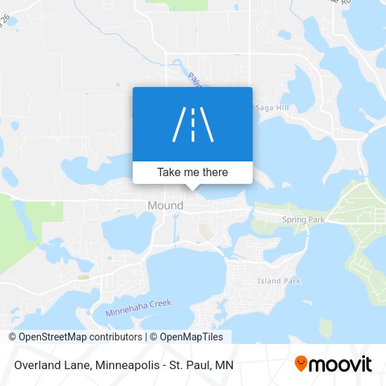 Mapa de Overland Lane