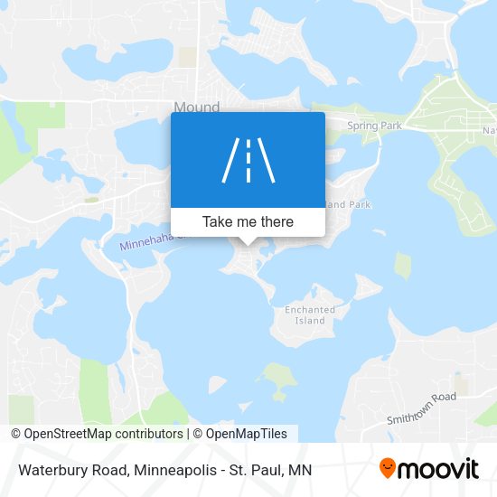 Waterbury Road map