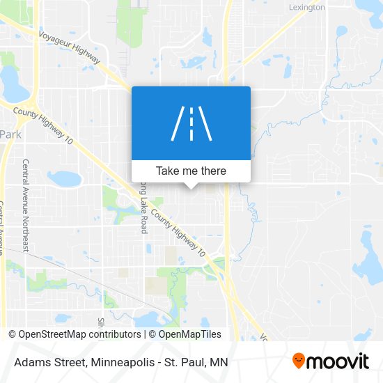 Adams Street map