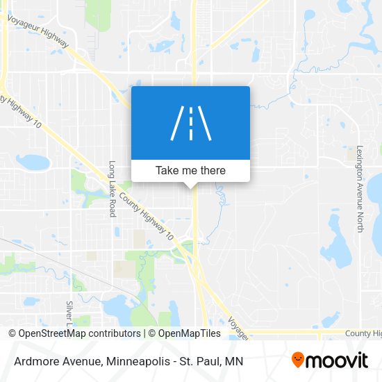Ardmore Avenue map