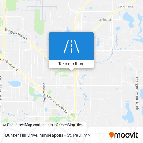 Bunker Hill Drive map