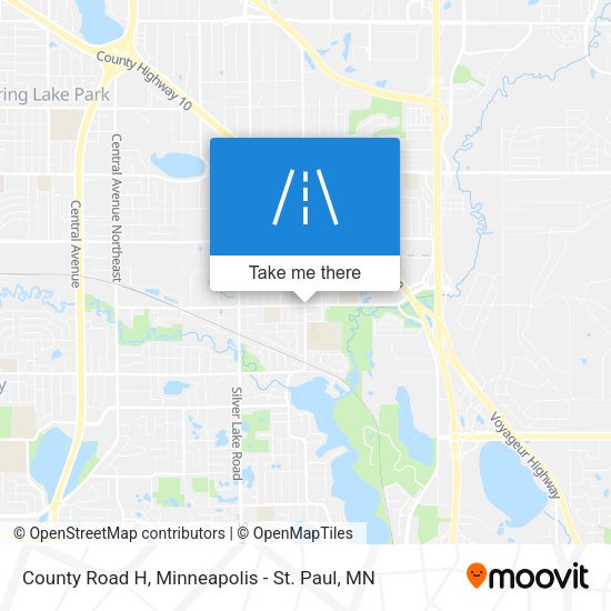 County Road H map