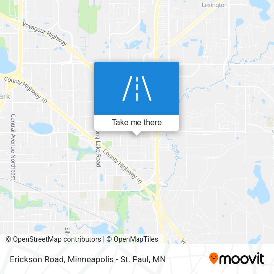 Erickson Road map