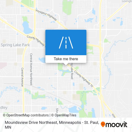 Moundsview Drive Northeast map