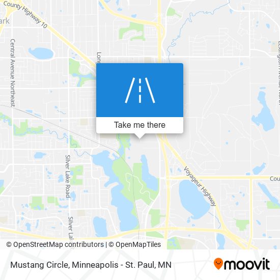 Mustang Circle map