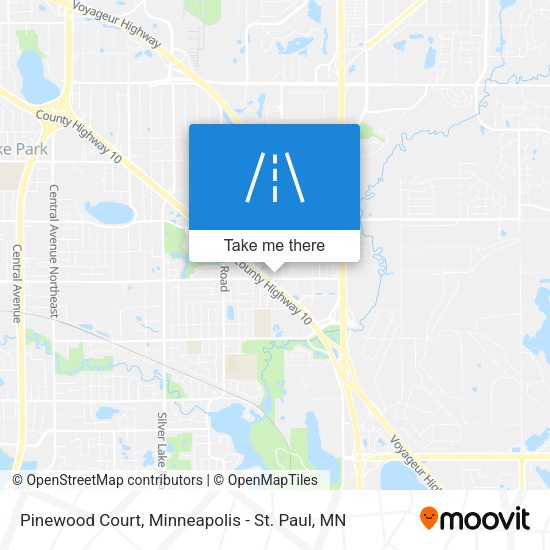 Mapa de Pinewood Court