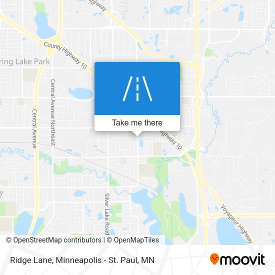 Ridge Lane map