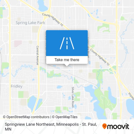Springview Lane Northeast map