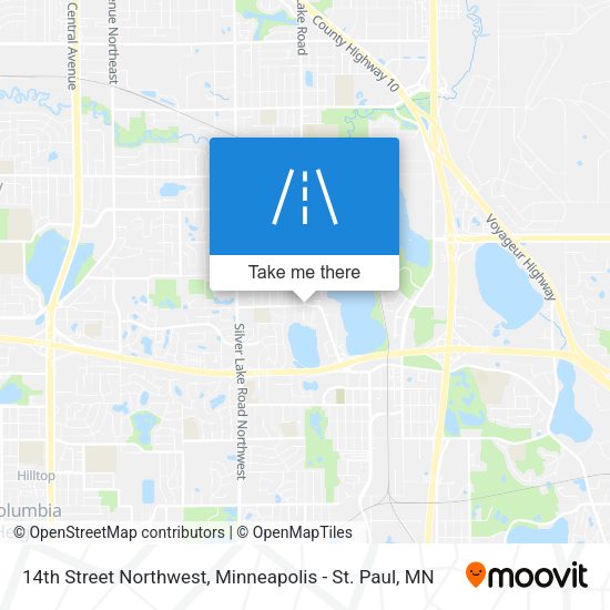 14th Street Northwest map