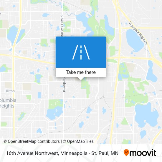 16th Avenue Northwest map