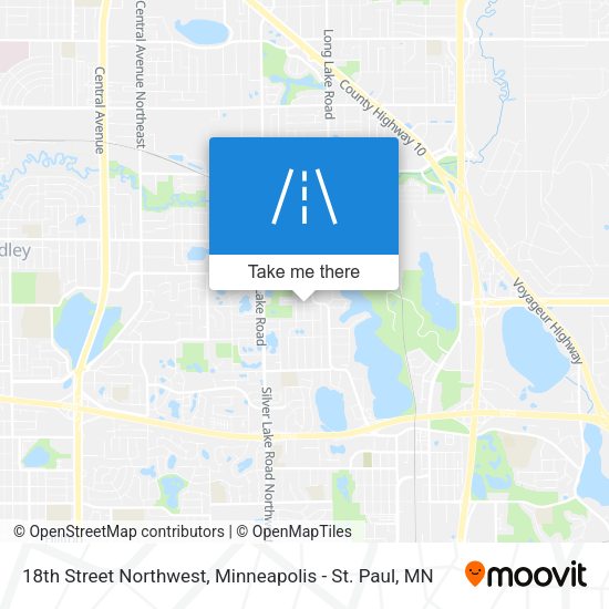 18th Street Northwest map