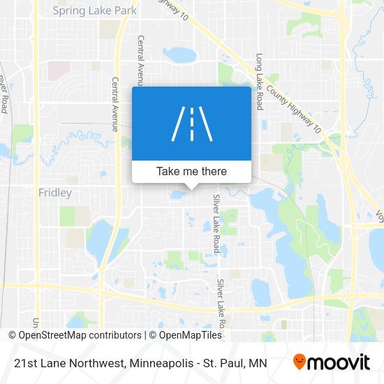 Mapa de 21st Lane Northwest