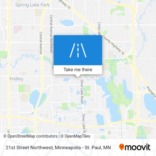 Mapa de 21st Street Northwest