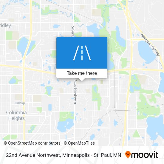 22nd Avenue Northwest map