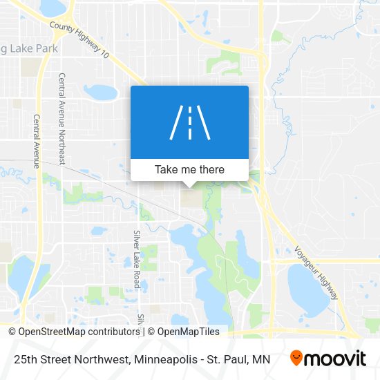 25th Street Northwest map