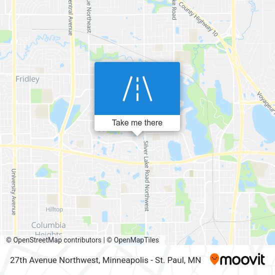 27th Avenue Northwest map