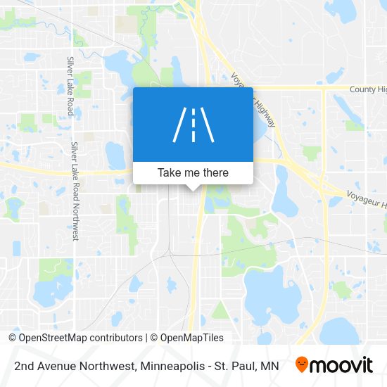 2nd Avenue Northwest map