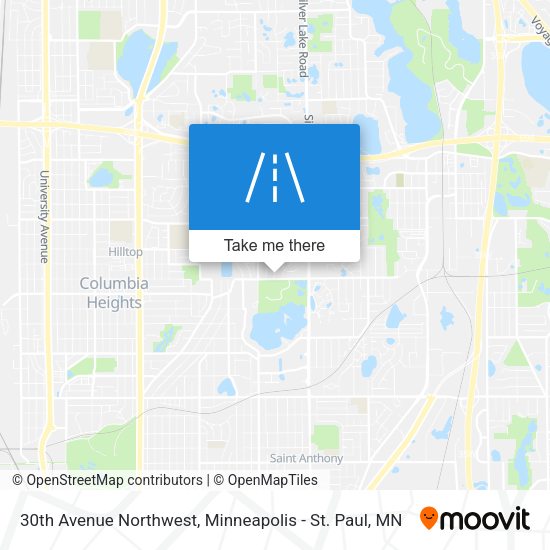 30th Avenue Northwest map