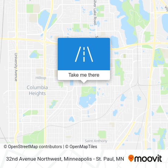 32nd Avenue Northwest map