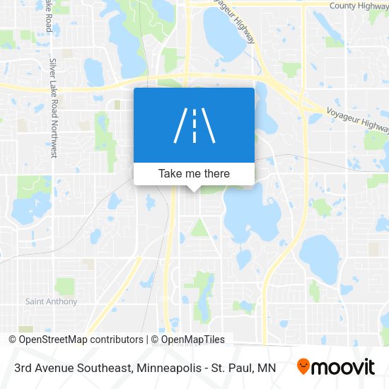 3rd Avenue Southeast map