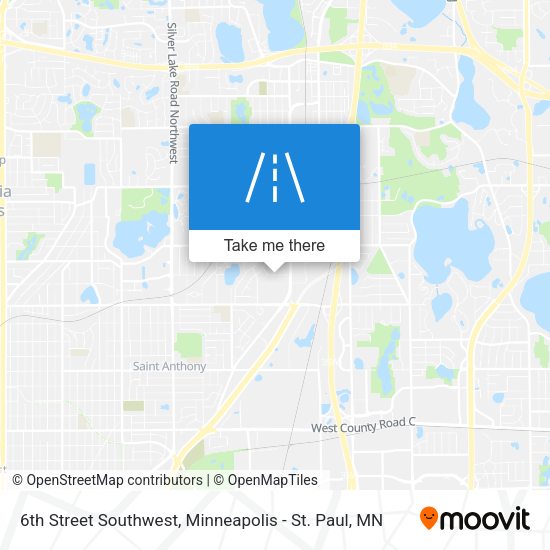 Mapa de 6th Street Southwest