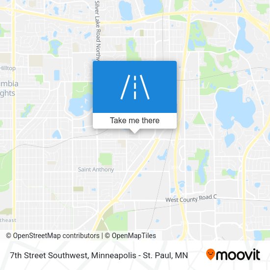 7th Street Southwest map