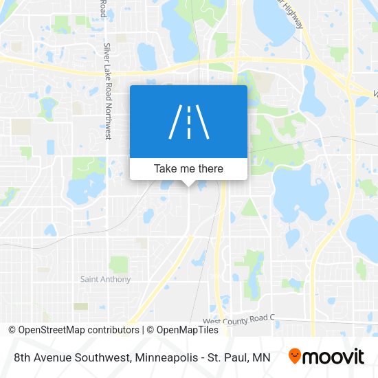 Mapa de 8th Avenue Southwest