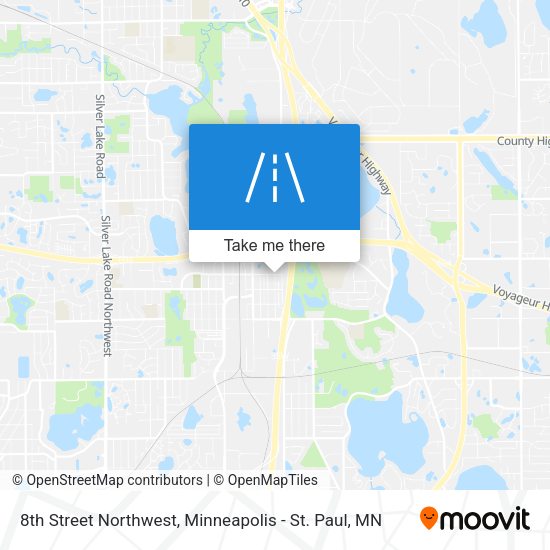 8th Street Northwest map