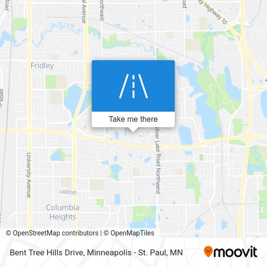 Bent Tree Hills Drive map
