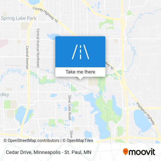 Cedar Drive map