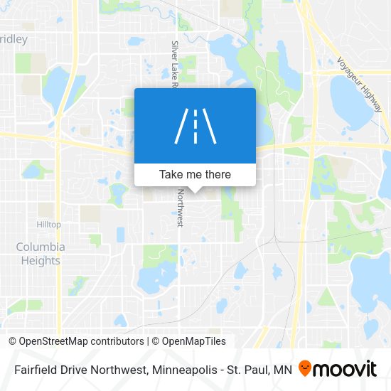 Mapa de Fairfield Drive Northwest