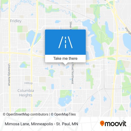 Mimosa Lane map