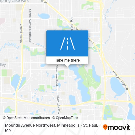 Mapa de Mounds Avenue Northwest