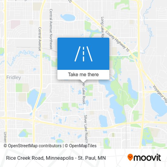 Rice Creek Road map