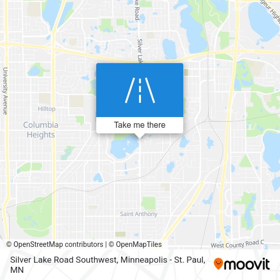 Mapa de Silver Lake Road Southwest