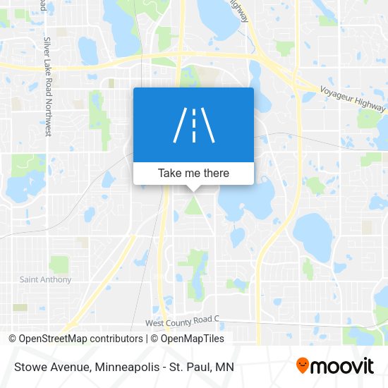 Stowe Avenue map