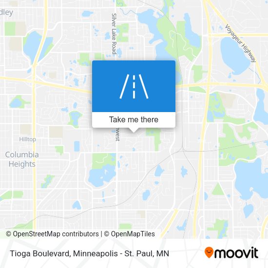 Mapa de Tioga Boulevard